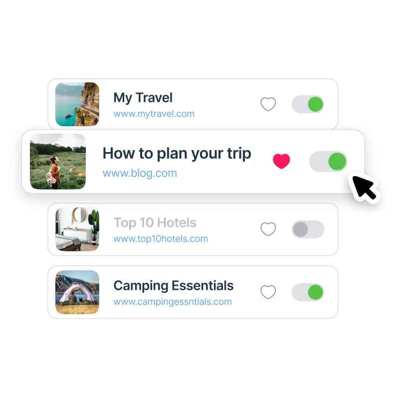Manage your links as you like